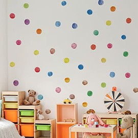 YouRfocus Calcomanías de Pared Lunares Coloridos para Niños, Niñas, Adolescentes y Guardería (6 Hojas)