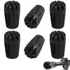 6 Pack Hiking Walking Sticks Rubber Tips, Replacement Tips Protectors