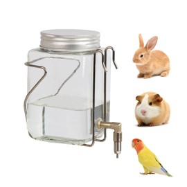HardcorePet Guinea Pig Watter Bottle, Rabbit Non drip Water Dispenser, Suitable for Totoro, Birds, Hamsters, Guinea Pigs, and Other Small Animals(25 oz)