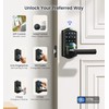 Veise VE029 WiFi Smart Lever Lock, Fingerprint Keyless Entry Door
