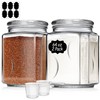 ComSaf Glass Jars with Lids 64oz, Large Glass Storage Containers