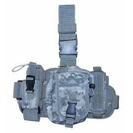 Taigear ACU Camo Tactical Utility Leg Rig Padded Radio Mag Pouch Drop Leg Assembly 240A