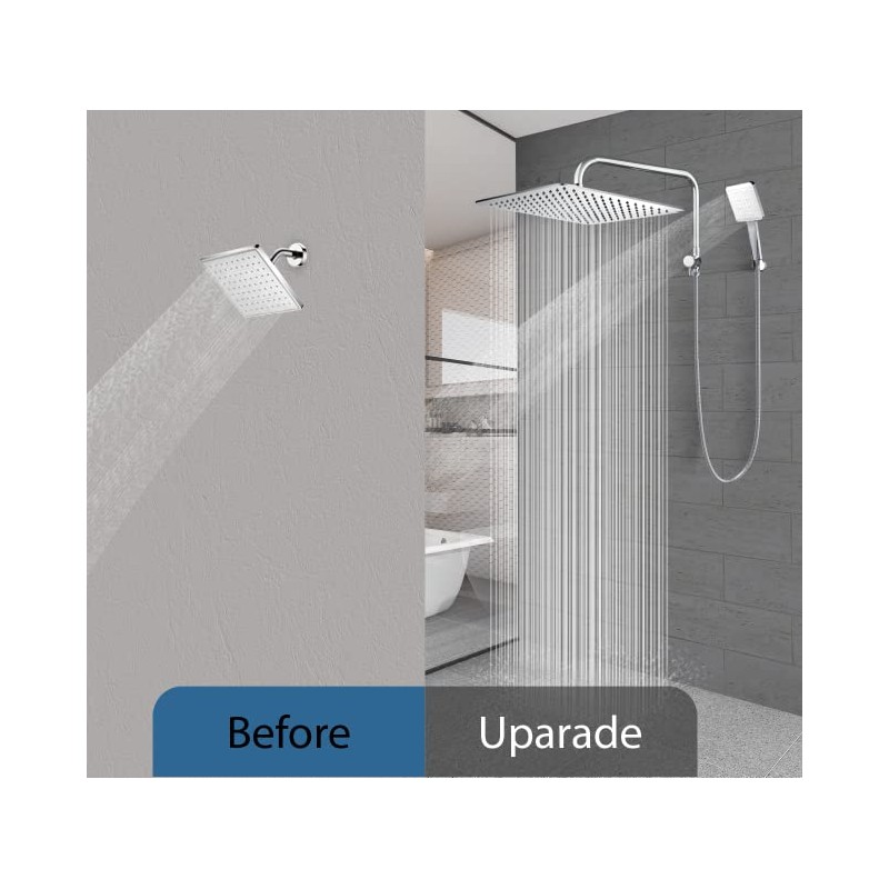 HOMVIVA® All Solid Metal 3-Way Shower Arm Diverter Valve with