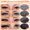 Lash Clusters Kit Volume Fluff Extensions 621Pcs Individual Cluster