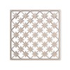 Lattice Panel with Criss Cross Star Decorative Design MDF Home