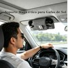 Guibell Soporte para Anteojos de Sol Auto Piel Magnético Gris
