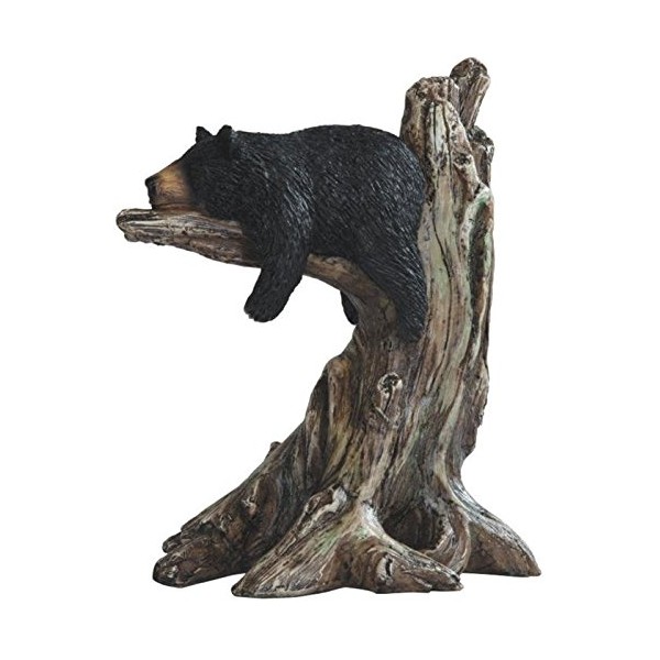 StealStreet SS-G-54292 Black Bear Sleeping on Tree Branch Figurine, 9"
