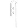 QWORK Glass Inflow Aquarium Lily Pipe - 17mm for 5/8''(16/22mm)