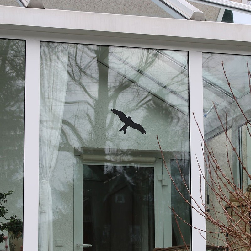 Bird Scarer Sticker & Window Protection - 6 Bird Silhouettes