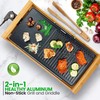 NutriChef Non-stick Plate, Removable Grill & Griddle Plate, Smokeless Electric