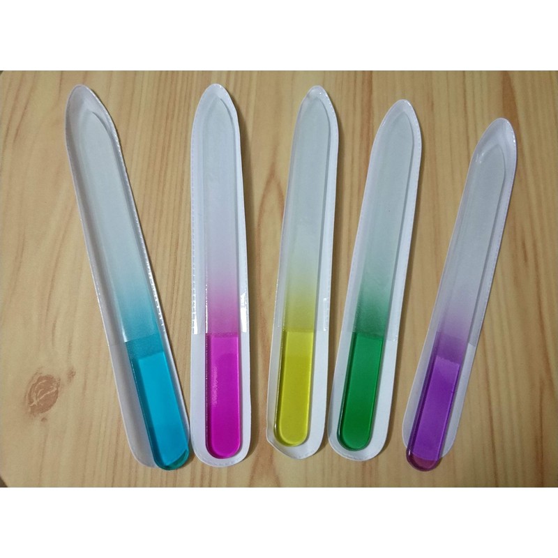 Premium Crystal Glass Nail Files Manicure Set, Professional Double Sided