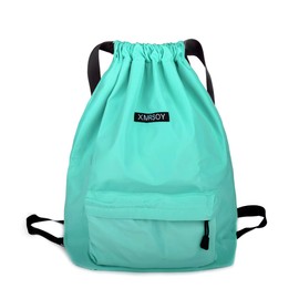 XMRSOY - Mochila con cordón para gimnasio, resistente al agua, bolsa de nailon para deporte, 6, Large, Suave