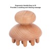 Wood Mushroom Massager Promote Circulation Clear Meridians Portable Manual Massage