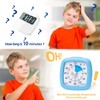 Secura 60-Minute Visual Timer, Silent Study Timer for Kids and