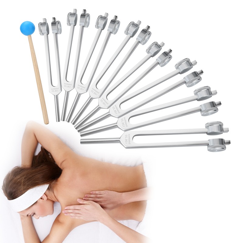 Tuning Fork Hammer Tool Set Diagnostic Tool for Sound Healing