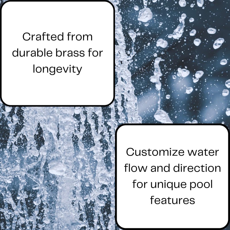 Swimming Pool Spa Brass Deck Jet Nozzle Replacement for R0560400