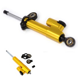 NVVVNX Damper Support Kit For CBR600RR CBR 600 RR CBR 600RR CNC Motorcycle Stabilizer Steering Damper Bracket Mount Kit(Color:Gold Black)