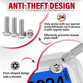 Steel Front License Plate Mount – No-Drill License Plate Bracket with Anti-Theft Screws Compatible with 2016-up Infiniti Q50,Install in Seconds