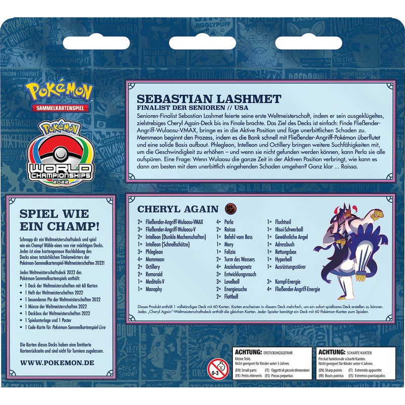 Pokémon - Trading Card Game: World Cup Deck 2022: Sebastian