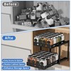 BOIVSHI Pull Out Spice Racks for Inside Cabinets, 2-Tier Cabinet