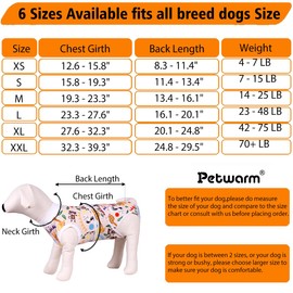 PetWarm Male Dog Recovery Suit for After Neuter Surgery,Substitute E-Collar & Cone Prevent Licking Dog Onesies Pet Surgery Recovery Suit Female Male Dog Onesie for Spay Neuter,Zoo Pattern,Yellow,M