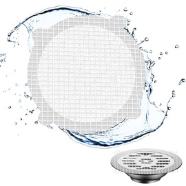 40 Pieces Disposable Hair Drain Catcher Shower Drain Covers Hair Traps for Shower Drains Mesh Shower Drain Hair Catcher Sticker Hair Collector for Bathroom Bathtub Kitchen (Circular)