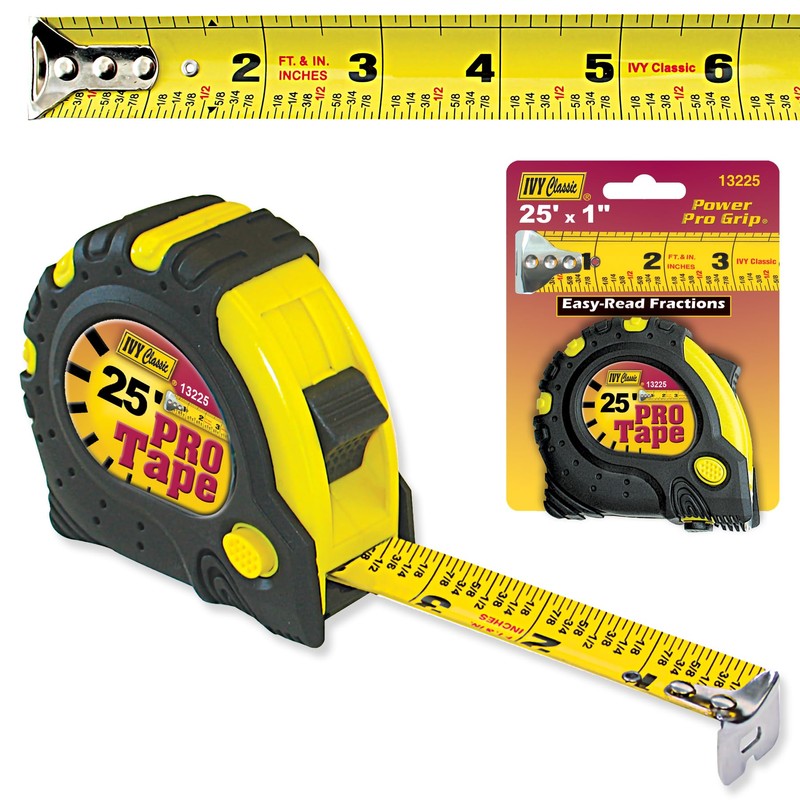IVY Classic 13217 5m/16' x 1" Pro Measuring Tape (Metric/Inch),