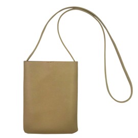 Kaiyusha Women's Diagonal Shoulder Mini Bag, Pouch, Lightweight, Long Strap, Khaki