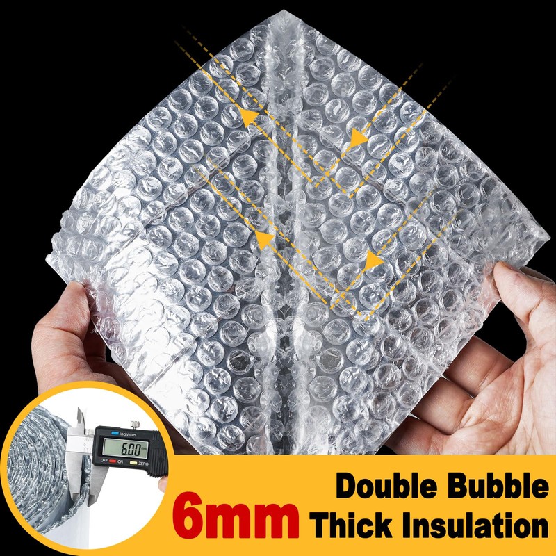 Double Bubble Reflective Foil Insulation Tape, Self-Adhesive Ac Pipe Insulation
