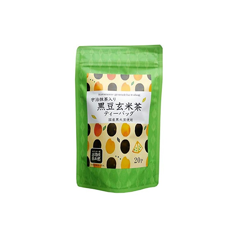 Mikuniya Black Bean Brown Rice Tea with Uji Matcha, 2.1
