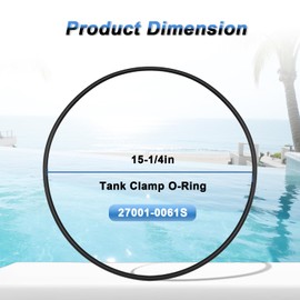 SDRZJX Tank Clamp O-Ring with Grease Compatible with Pentair Sta-Rite System 2 PLM and PLD Series Pool and Spa Filter Tanks Replace#: 27001-0061S O-484