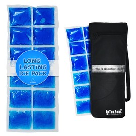 Ice Pack for Golf Cooler Bag - Slim and Long-Lasting Reusable Freezer Packs - Keep Coolers Cold for Hours - Ideal Ice Pack for Golf, Camping, Beach, Coolers, Cans - Cold Packs for Travel