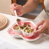 WAIT FLY Heart Shape Ceramic Dinnerware Set, Cute Strawberry Tableware