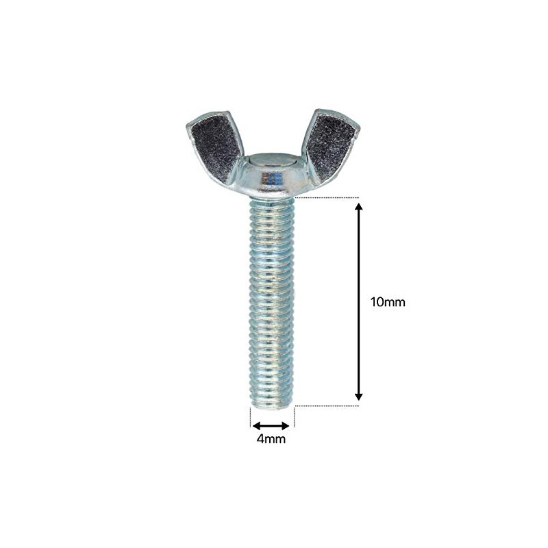 M4 x 10mm Butterfly Wing Screws Thumb Screws Wing Bolts