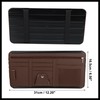 Hihaha PU Leather Car Sun Visor Organizer Glasses Holder Auto