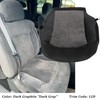 Priprilod Driver Side Bottom Replacement Seat Cover Cloth Dark Gray