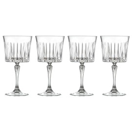Barski Cocktail - Gin & Tonic Glass - Wine Goblet - Red Wing Glass - Belle Coupe - Water Glass - Set of 4- Large Stemmed Glasses - Designed Glassware Set - 16.9 Oz. - Made in Europe