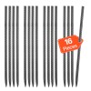 VEVOR 16-Inch 16 Pack Rebar Stakes Straight Galvanized Steel Ground
