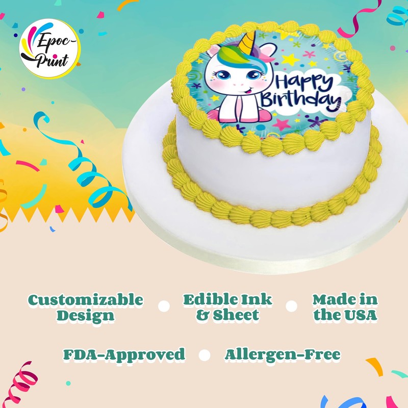 EPOC-PRINT Custom Edible Prints on Cake: Create Your Special Event