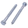 Pack of 30 DIN 571 Galvanised Steel Hexagon Wood Screws