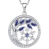 YL Tree of Life and Snowflake Necklace 925 Sterling Silver
