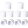 MEETOOT 10pcs Door Bumper Tips 0.4" White Door Stop Caps