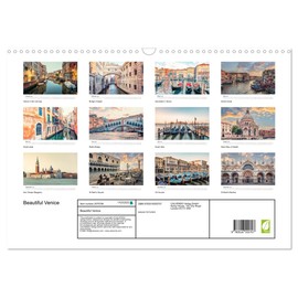 Beautiful Venice (Wall Calendar 2026 DIN A3 Landscape), CALVENDO 12 Month Wall Calendar