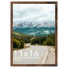 11x16 Picture Frame Deep Brown for Wall Hanging, Wood 11