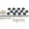 Pkg of 6 - Black SBR Rubber Push-in Grommet -