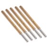 100PCS Spring Test Contact Probes Brass Stainless Steel Round Head