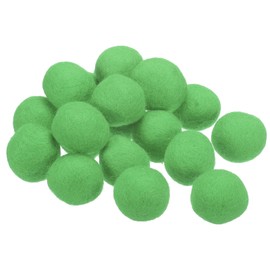 PATIKIL Wool Felt Balls Beads Wool Felting Woolen Fabric 3cm 30mm Light Green for Home Crafts Handcrafts Project DIY Pack of 20