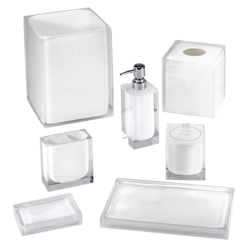 IZOD - Tissue Box Cover, Durable Resin Countertop Accessories, Dorm