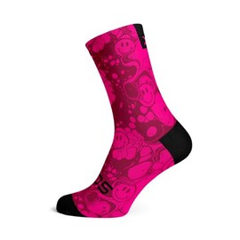 Sox Footwear Neon Slide Pink Crew Socks, pink, L