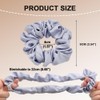 5 Stück Satin Scrunchie Sanfte Haargummi,Seidensatin Haargummis große Haargummis für